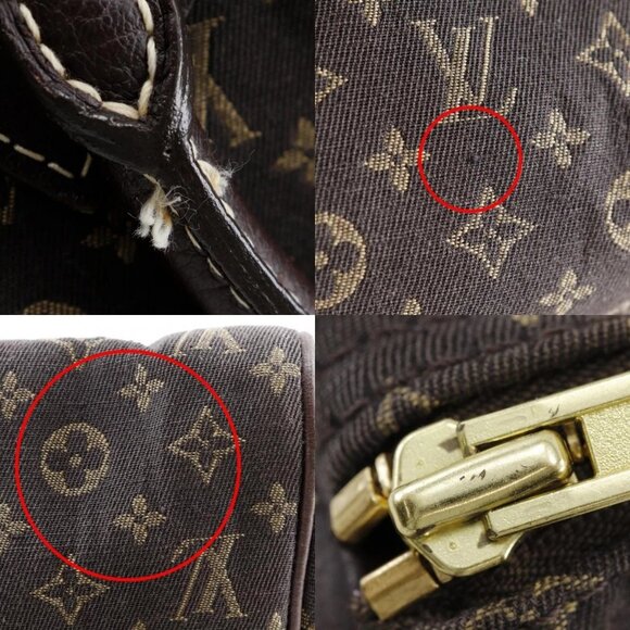 LOUIS VUITTON Speedy 30 Handbag M95224 Mini Boston Ebene Brown Monogram - Picture 7 of 13